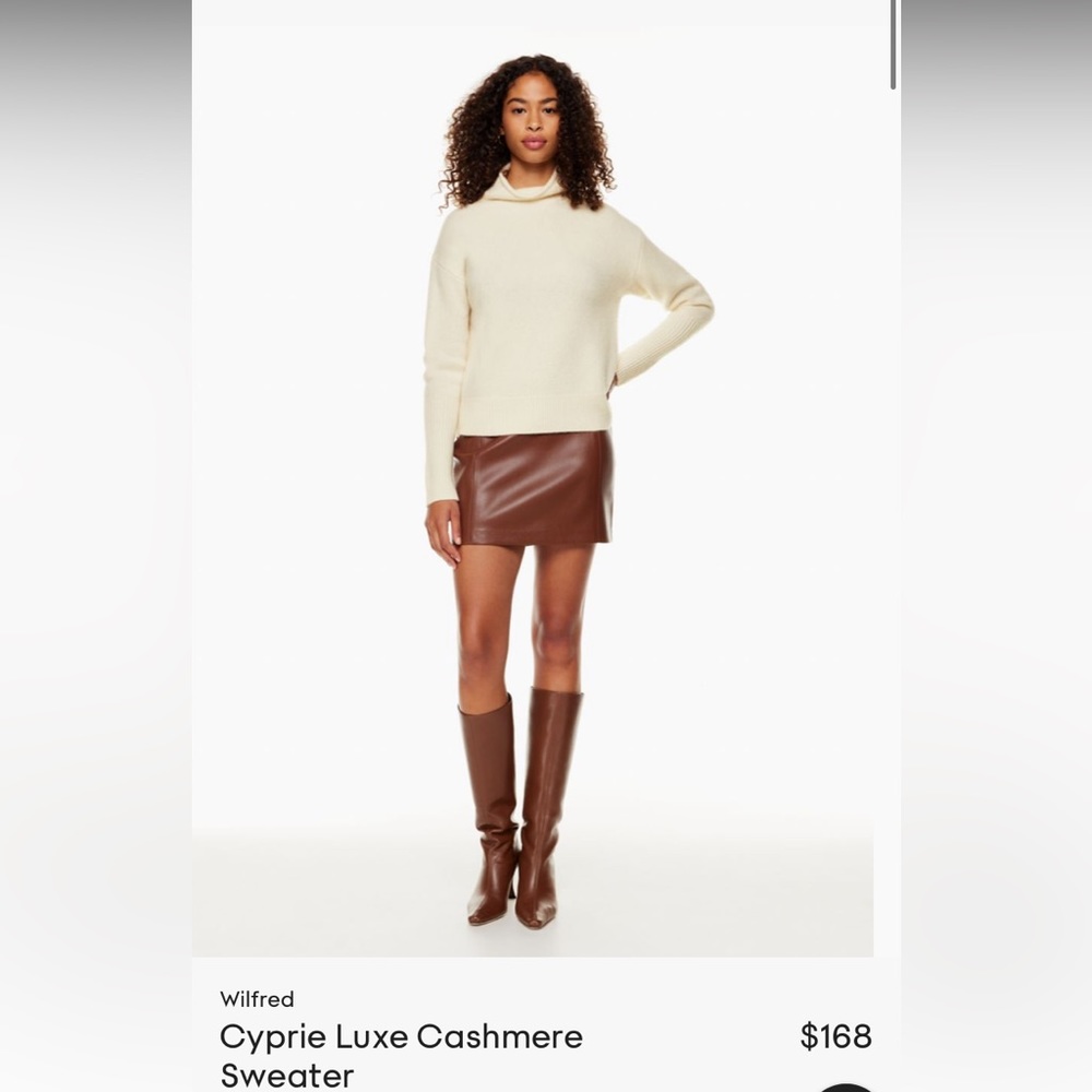 WILFRED 100% cashmere Cyprie Luxe Sweater